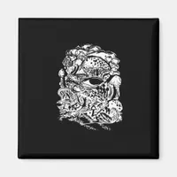 Cottagecore Aesthetic Frog Mushroom Goblincore Cre Magnet