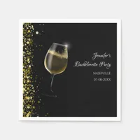 Hen party gold Mocktail bachelorette party Napkins