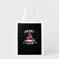 F-Craw-F Crow Christmas F-Caw-F Raven Christmas Cl Grocery Bag
