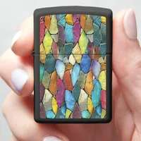 Quirky Stained Glass Beauty Zippo Lighter