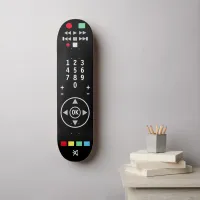 TV Remote Control Black Modern Stylish Cool Skateboard