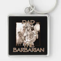 Dad the Barbarian Keychain