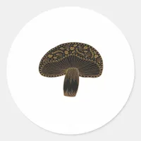Academia Fairy Mushroom Cottagecore Aesthetic Clas Classic Round Sticker