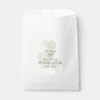 Wedding Modern Springtime Eucalyptus Favor Bag