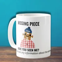 Jigsaw Puzzle missing piece person fun and games Coffee Mug