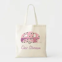 Personalized Retro Art Caravan Owner's Budget Tote