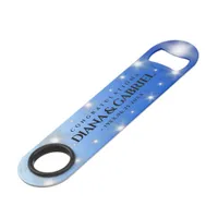 Elegant 67th Star Sapphire Wedding Anniversary Bar Key