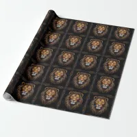 Zebra Vibrant Mosaic Wrapping Paper