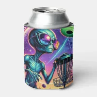 Alien Disc Golf   Can Cooler