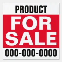 12” x 12” Product For Sale Sign