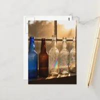 Vintage Bottles Still Life Postcard