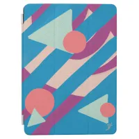 Geometric oil shapes vintage palette iPad pro cover