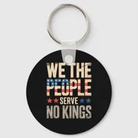 No Kings In America We The People Keychain