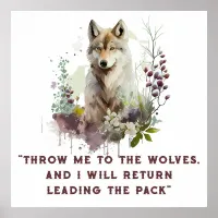 Wolf Quote Poster