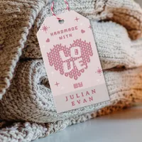 Cute Handmade With Love Crochet Care Instructions Gift Tags