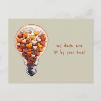 Lit by Love Postcard