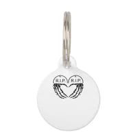 Rip, Heart Shaped Design Made From Gravestones, An Pet ID Tag