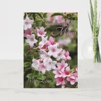 Celebrating You Mum Pink Flowers Card