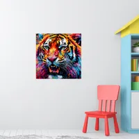Colorful Tiger Poster