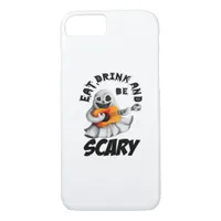 Eat Drink And Be Scared Minimal Clean iPhone 8/7 Case