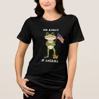 No Kings in America Anti-Trump Protest  Tri-Blend Shirt