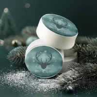 Deer Antlers Silhouette & Snowflakes Teal ID861 Chocolate Covered Oreo