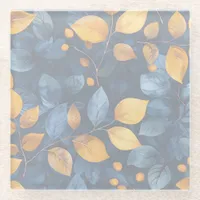 Golden Foliage Dreams Autumn Nature Beauty Glass Coaster