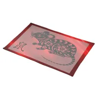 Chinese Zodiac Year of the Rat | Cloth Placemat