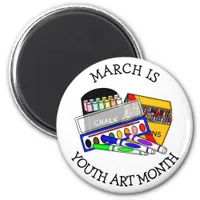 March is Youth Art Month   Magnet