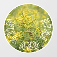 Wild and Free Wildflowers Self-Confidence Window Cling