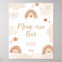 Mom-osa bar Boho Rainbow Sign 