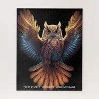 Mystical Owl of Light Jigsaw Puzzle