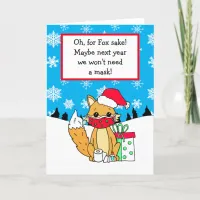 Oh for Fox Sake,  Funny Christmas Card