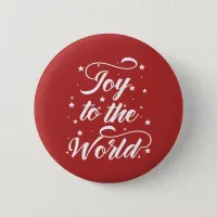 joy to the world Christmas Button