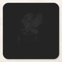 Crow, F-Caw-F Funny Bird Gothic Adult Humor Cool U Square Paper Coaster