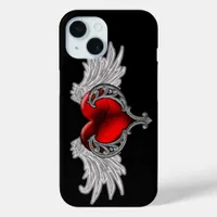 Goth Heart with Angel Wings iPhone 7 Case