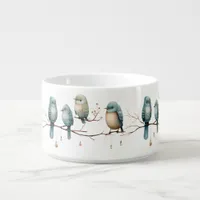 Whimsical Birds on Branches Timeless Elegance Bowl