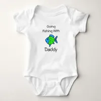 Fishing with Daddy One Piece Tee Baby