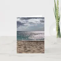 Blank Coastal Beach Card