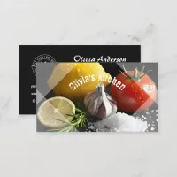 Homemade Organic Fresh Food Ingredients  Business Card