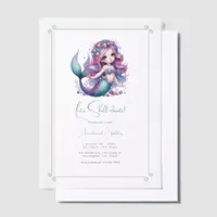 Let’s Shell-ebrate! Mermaid Birthday Party Vellum Invitations
