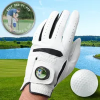 Best Dad Par Happy Fathers Day Custom Photo Golfer Golf Glove