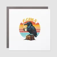 Gothic Raven Funny Halloween F Caw F Coffee Car Magnet