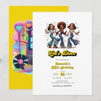 Retro Disco Photo Booth Birthday Party Invitation