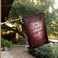 Personalized Witch's Garden House Flag