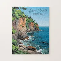 Door County, Wisconsin Illustration  Jigsaw Puzzle