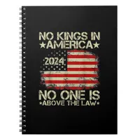 No Kings In America Minimal Clean Notebook