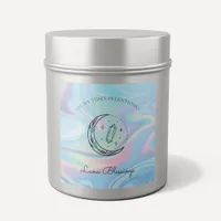 Chic Holographic Magical Intention Candles Label