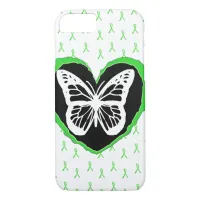 Lyme Disease Butterfly and Awareness  Ribbons iPhone 8/7 Case