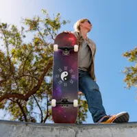 Yin Yang with Bagua Trigram Symbols I-Ching Skateboard